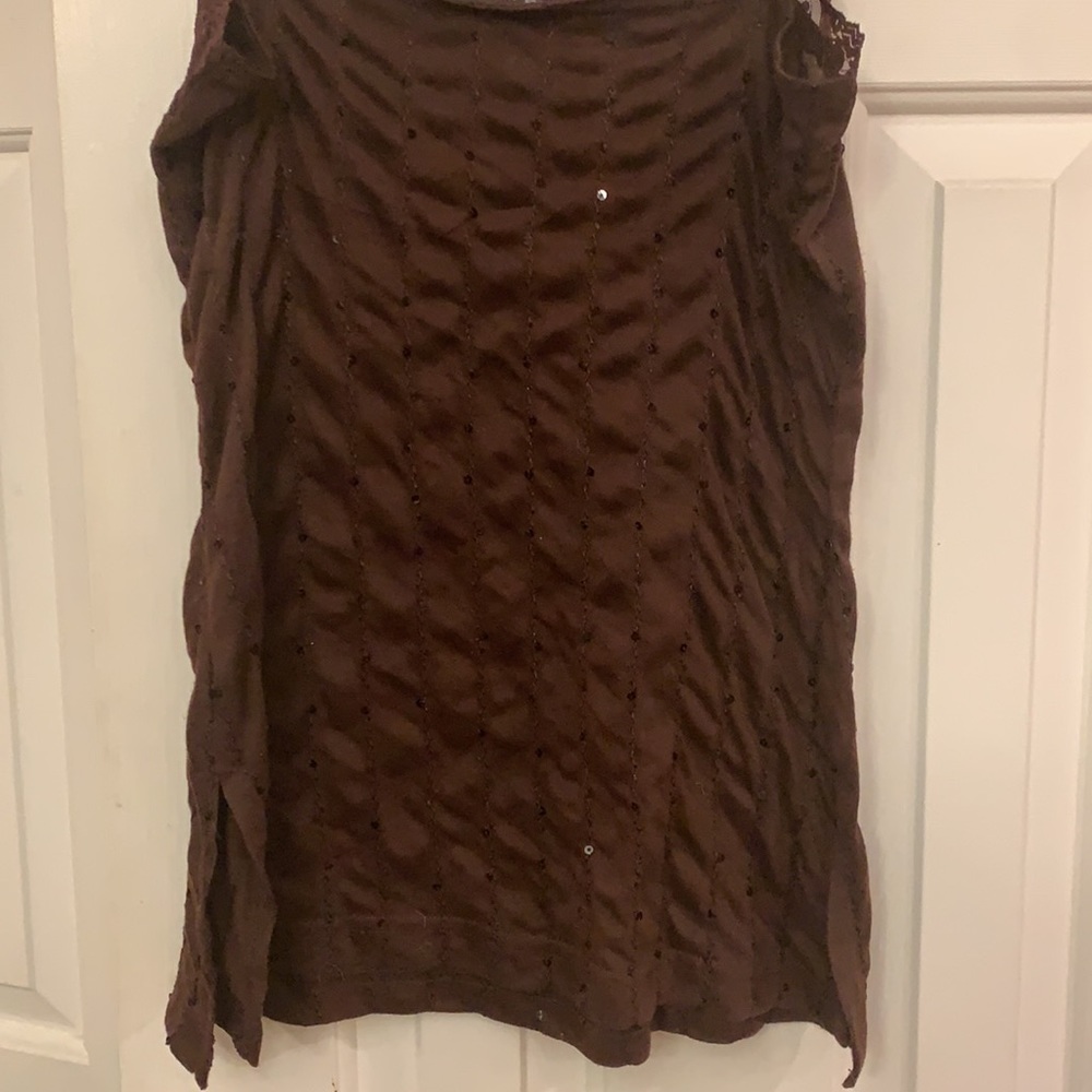 Self Esteem Brown Lace-Trim Cami Tank Top - Picture 10 of 12